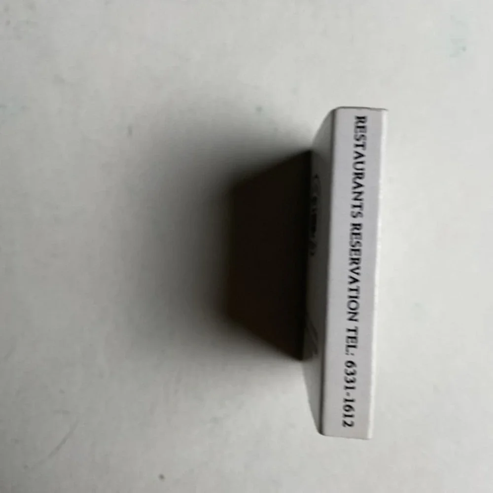 Vintage Post-Prandial Slings at the Long Bar Matchbox, Collectible Bar